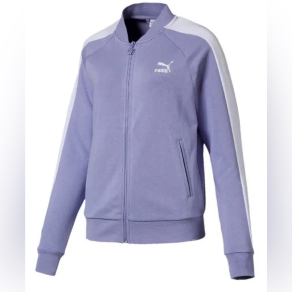 NWT Women’s Puma Classics T7 Track Jacket Lavender Purple & White - Medium